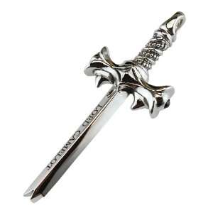Sapphire Royal Silver Sword Pendant