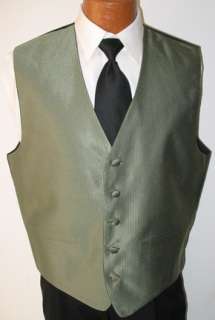 Sage Green Herringbone Tuxedo Fullback Vest Prom S  