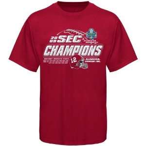  Alabama Crimson Tide Crimson 2009 SEC Champions History 