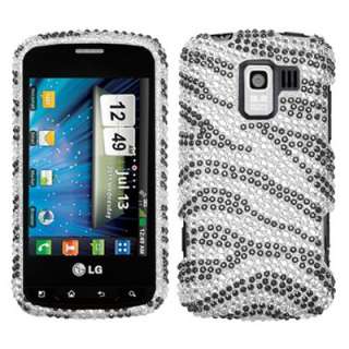 LG Enlighten VS700 Diamond Case (Black Zebra)  