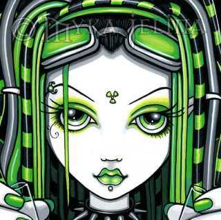 Cybergoth Industrial Toxic Fairy Art 13x19 PRINT Vivian  