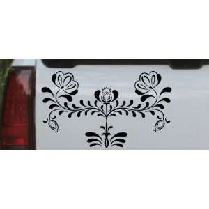 Flowers Swirl Wall Accent Flowers And Vines Car Window Wall Laptop 