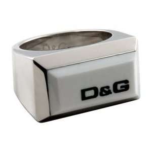  Silver Metal D&G Logo Ring: Jewelry