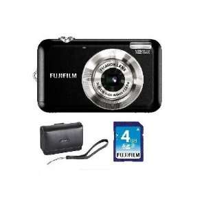 Fujifilm FinePix JV100 Black Digital Camera + Fuji Belt Case w/ Hand 
