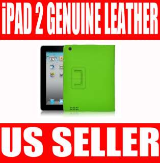 iPad2 iPad 2 Smart Cover Genuine Leather Case GREEN  