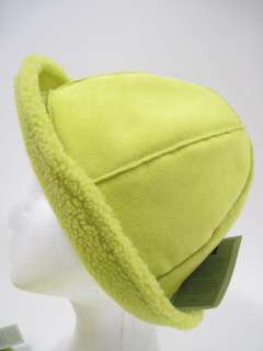 You are bidding on a NWT FOWNES Neon Yellow Bucket Hat Gloves Set 