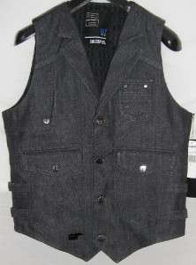 New Gold Spun  2012 Designers Denim Vest (Japanese Denim) Size: Large 