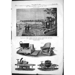  Engineering 1886 Pneumatic Dynamite Gun Ladles Molten Iron 