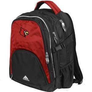  adidas Louisville Cardinals Black Campus Backpack: Sports 