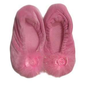  Girls Pink Ballerina Princess Slippers Toys & Games
