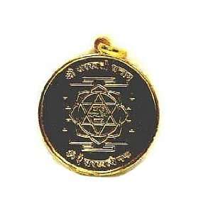    24 K. Gold Plated (Shree Saraswati) Yantra Pendant 