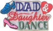 Girl DAD & DAUGHTER DANCE Fun Patches SCOUTS/GUIDES  