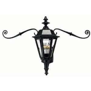   1445BK Manor House Large Outdoor Wall Sconce in Bla: Home Improvement