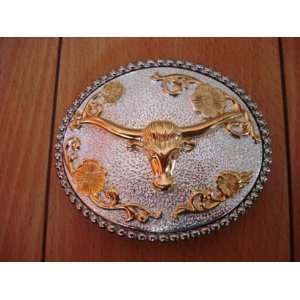  Western Longhorn Belt Buckle Rodeo Cowboy Texas: Beauty