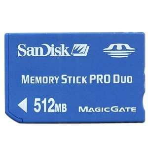  SanDisk 512MB Memory Stick Pro Duo Card Electronics