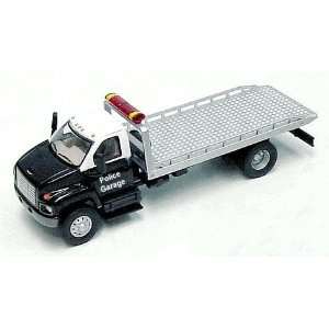  Boley HO GMC Black & White Rollback Police Tow Truck Toys 