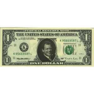 DAVID LETTERMAN   CHOICE UNCIRCULATED   ONE DOLLAR FEDERAL RESERVE 