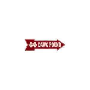  Dawg Pound Mississippi State Metal Arrow Sign Office 