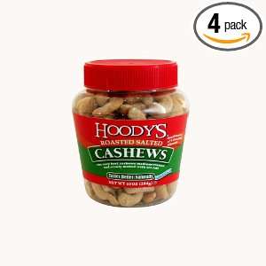 Hoodys Roasted Salted Cashews, 10 Ounce Boutique Pet Jar (Pack of 4)