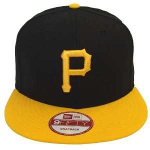   Retro New Era Logo Hat Cap Snapback Black Yellow 
