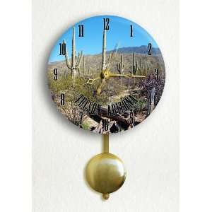  Tucson Arizona Saguaro Cactus 6 Pendulum Wall Clock 