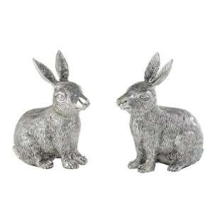  Andrea By Sadek 5h Silver Plated Rabbits Pair