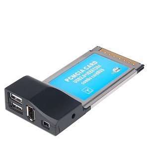  2 Port USB 2.0/2 Port IEEE 1394 FireWire Combo PC Cardbus 