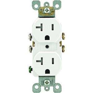  Leviton S02 T5820 0WS Tamper Resistant Grounded Duplex 