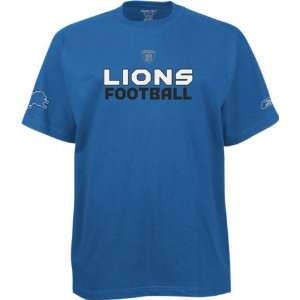  Men`s Detroit Lions Blue Sideline Orbital Tshirt: Sports 