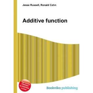 Additive function Ronald Cohn Jesse Russell  Books