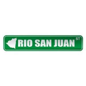   RIO SAN JUAN ST  STREET SIGN CITY NICARAGUA