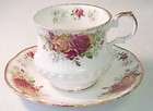 QUEENS ROSINA STRATFORD Pattern Footed CUP and SAUCER  