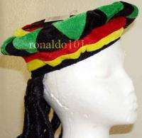 RASTA JAMAICA MAN HAT NOVELTY PARTY REGGAE 420 CAP NEW  