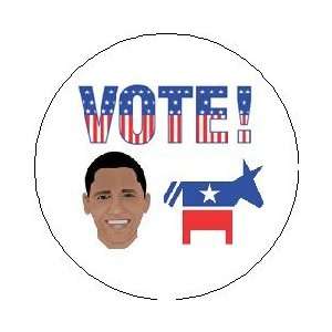   Obama Symbols LARGE 2.25 Pinback Button   Democrat 