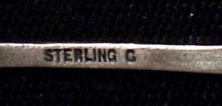 Antique F.S. Gilbert Sterling Silver Spoon Golden Rod  