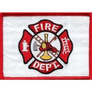  White Fire Dept Flag: Arts, Crafts & Sewing