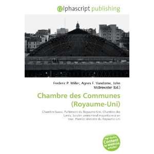  Chambre des Communes (Royaume Uni) (French Edition 