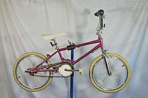   1987 Schwin Predator BMX Bicycle Free Form Bike Yo! Rock N Roll Purple