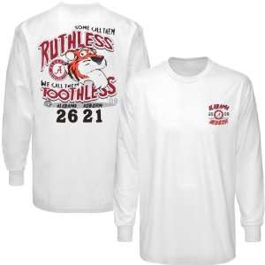   2009 Iron Bowl Ruthless Long Sleeve Score T shirt: Sports & Outdoors
