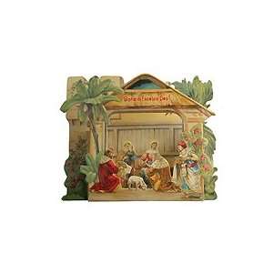  Beautiful 3D Standing Nativity Scene Christmas Card: Home 