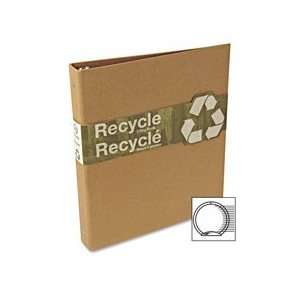   Round Ring Binder Recycled 1 Ring 175 Capacity Kraft: Office Products
