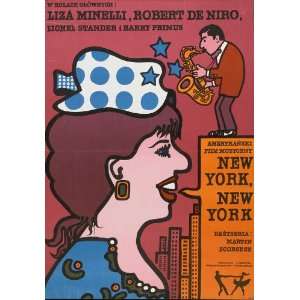  New York New York (1977) 27 x 40 Movie Poster Polish Style 