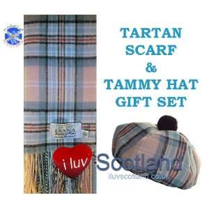  Diana Rose Tartan Tammy & Scarf Set (modern) Lambswool 