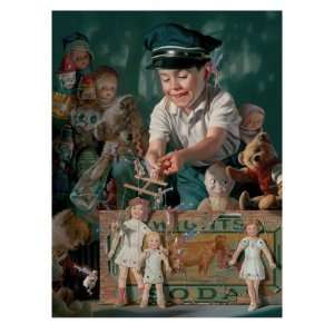   Puppeteer Giclee Poster Print by Bob Byerley, 24x32