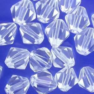  20 Clear Rockn Crystal 6mm Faceted Bicone Beads: Arts 