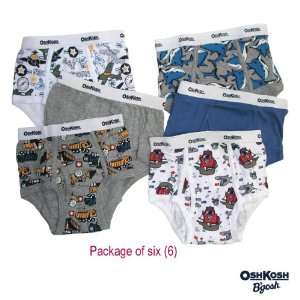  OshKosh BGosh Boys Underwear Briefs  Size 8 Construction 