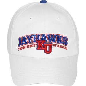    Kansas Jayhawks Adjustable White Dinger Hat: Sports & Outdoors