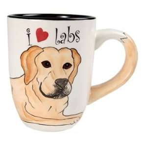  Brutus Yellow Labrador Dog Mug 4.25
