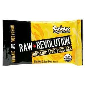 Raw Revolution Organic Live Food Bars, Cashew & Agave Nectar, 2.2 oz 