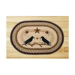   Stars Printed Country Rug by Susan Burd, Braided Jute: Home & Kitchen